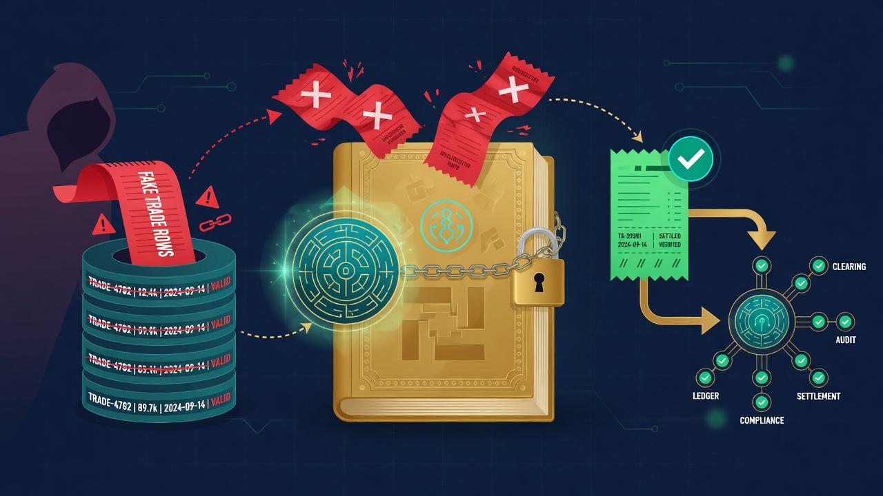 Fake regional trades stopped by a banking ledger seal